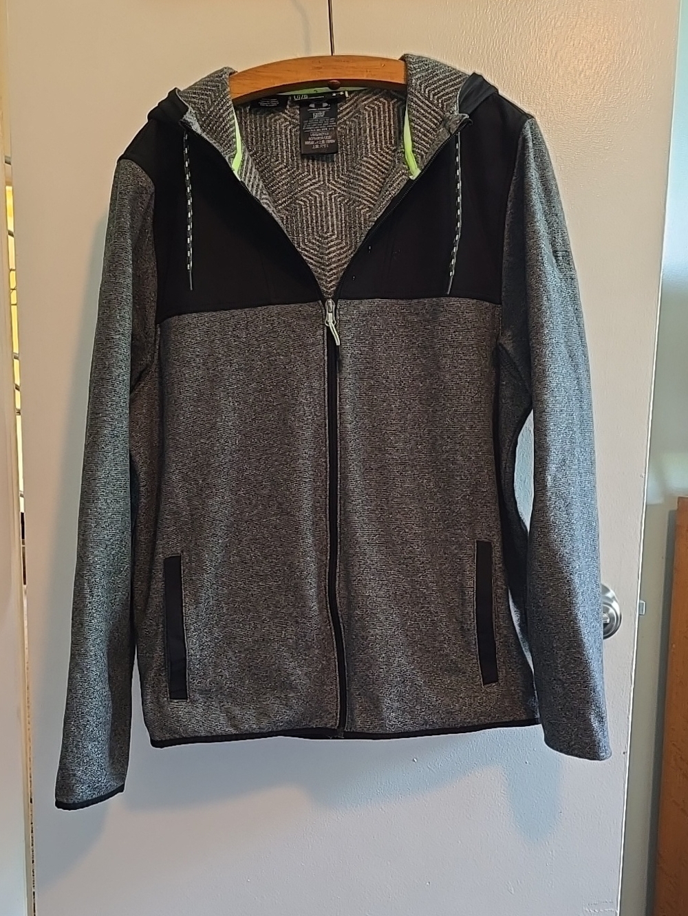 Under Armour Gray ColdGear Hooded Performance Jacket
